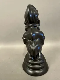 figur med sort kvinde, porcelain