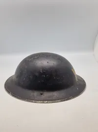 Original Early War Home Front "W" Warden Steel Helmet