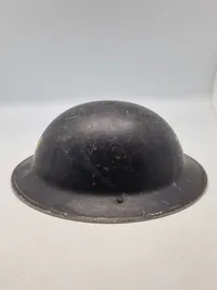 Original Early War Home Front "W" Warden Steel Helmet