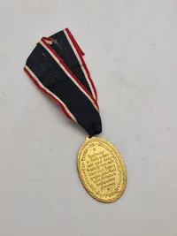 Original KRIEGSDENKMÜNZE - KYFFHÄUSER MEDAILLE "BLANK DIE WEHR-REIN DIE EHR 1914-1918"