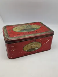 Original metalæske til tobak - E.Nobel