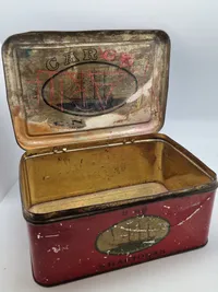 Original metalæske til tobak - E.Nobel