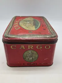 Original metalæske til tobak - E.Nobel