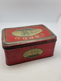 Original metalæske til tobak - E.Nobel