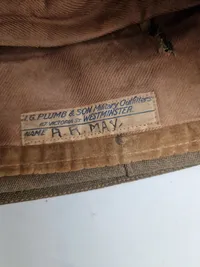 Original Engelsk WW2 artilleri skråhue