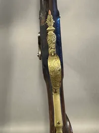 Original lang forlader riffel fra ca 1780, ex flint, et pragtstykke