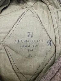 Original Engelsk baret 1944 dateret