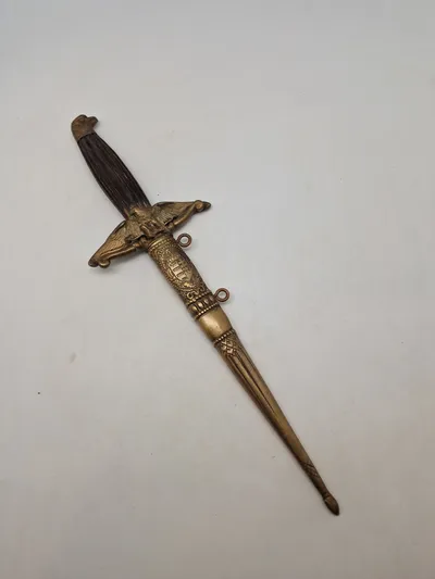 Hungarian WWII Model 1932 Royal Hungarian Air Force Officer Dagger with Scabbard Original ???