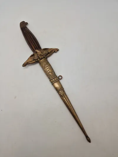 Hungarian WWII Model 1932 Royal Hungarian Air Force Officer Dagger with Scabbard Original ???