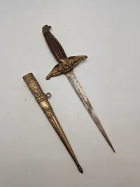 Hungarian WWII Model 1932 Royal Hungarian Air Force Officer Dagger with Scabbard Original ???