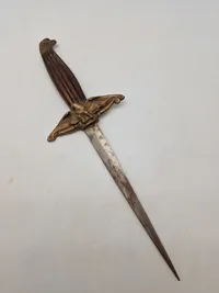 Hungarian WWII Model 1932 Royal Hungarian Air Force Officer Dagger with Scabbard Original ???
