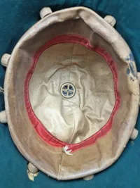 Original tropehjelm engelsk type brugt i Dansk vest indien