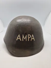 Original AMPA modstandshjelm WW2