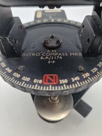 Originalt Royal Air Force WWII RAF Bomber Aircraft Canadian ASTRO MK II Compass