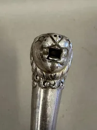 Original Indo persisk sølv daaggert med damask klinger, velfremstillet