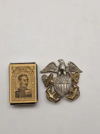 Original Navy Military Insignia Eagle Badge
