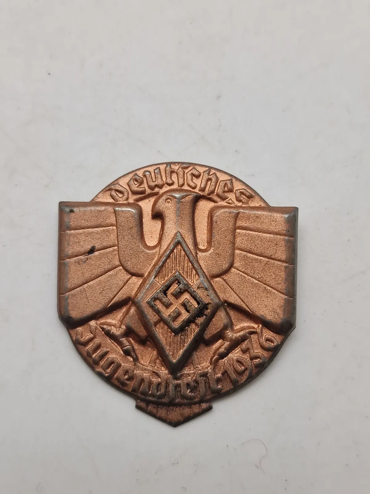 Originalt tysk Hitler jugend badge - 1936