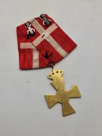 Original Dansk  Medalje 8 År i hæren