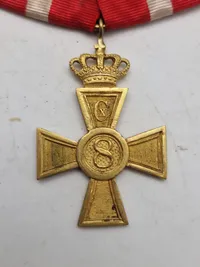 Original Dansk  Medalje 8 År i hæren