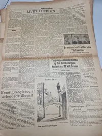 Lot originale “Information” fra befrielses dagene 1945