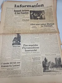 Lot originale “Information” fra befrielses dagene 1945