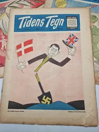 Lot originale “Tidens Tegn” fra befrielses dagene 1945