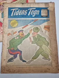 Lot originale “Tidens Tegn” fra befrielses dagene 1945