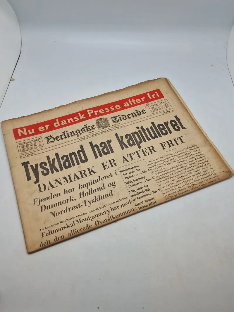 Original dansk befrielses avis
