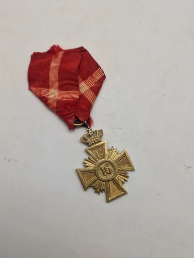 Original Dansk  Medalje 16 År i hæren
