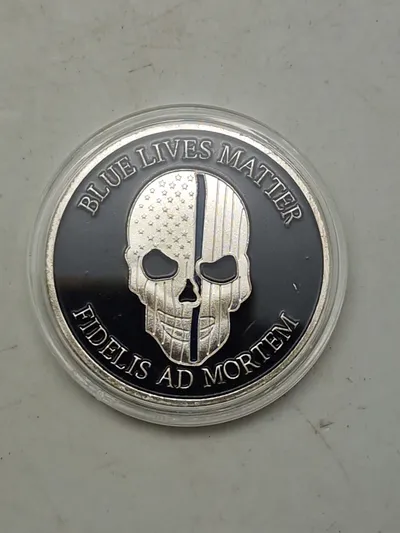Blue Lives Matter Challenge coin