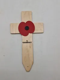 Remembrance kors med poppies