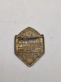 Original gymnastics bundle 41. Swabian Gymnastics Festival in Ulm 1925 badge