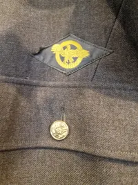 Original amerikansk udgangsuniform WW2 US Army Airforce 1942 dateret