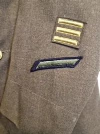 Original amerikansk udgangsuniform WW2 US Army Airforce 1942 dateret