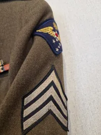 Original amerikansk udgangsuniform WW2 US Army Airforce 1942 dateret