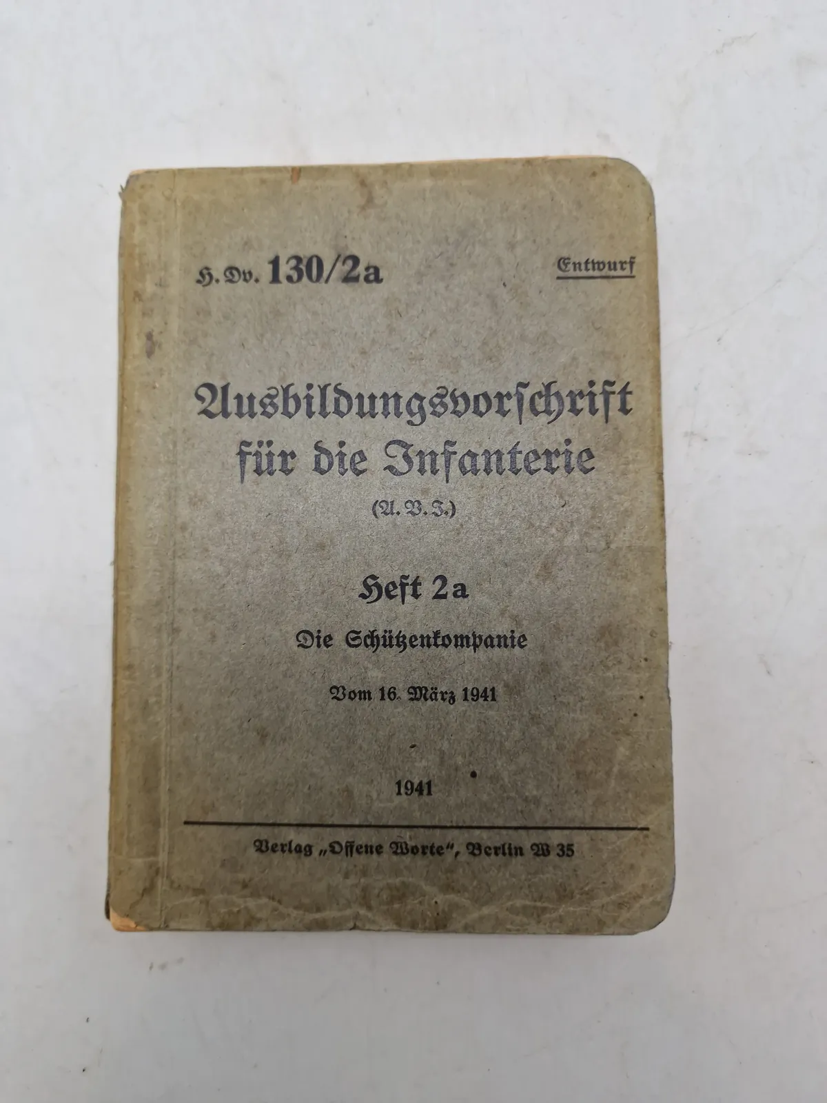 Tysk WW2 håndbog for soldater