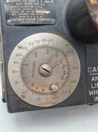 Originalt WWII U.S. ARMY AIR FORCE B-5 DRIFT METER
