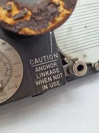 Originalt WWII U.S. ARMY AIR FORCE B-5 DRIFT METER