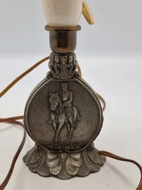 Original lampe med motiv af Kong Christian X