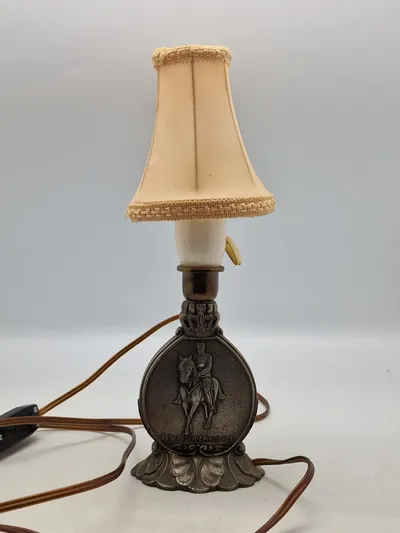Original lampe med motiv af Kong Christian X