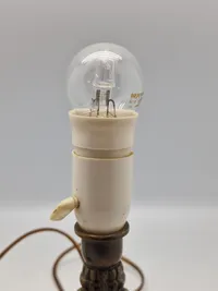 Original lampe med motiv af Kong Christian X
