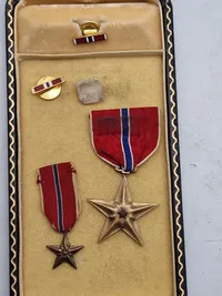 Originalt ww2 Broncestar lot, navngiven
