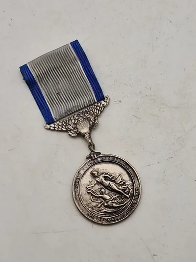 Silver lifesaving medal