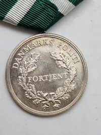 Lot originalt dansk politi. Medalje er af sterlingsølv