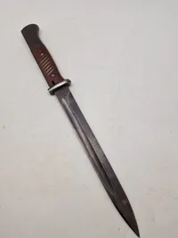 Original tysk K98 bajonet, ustemplet (Politi anvendt)
