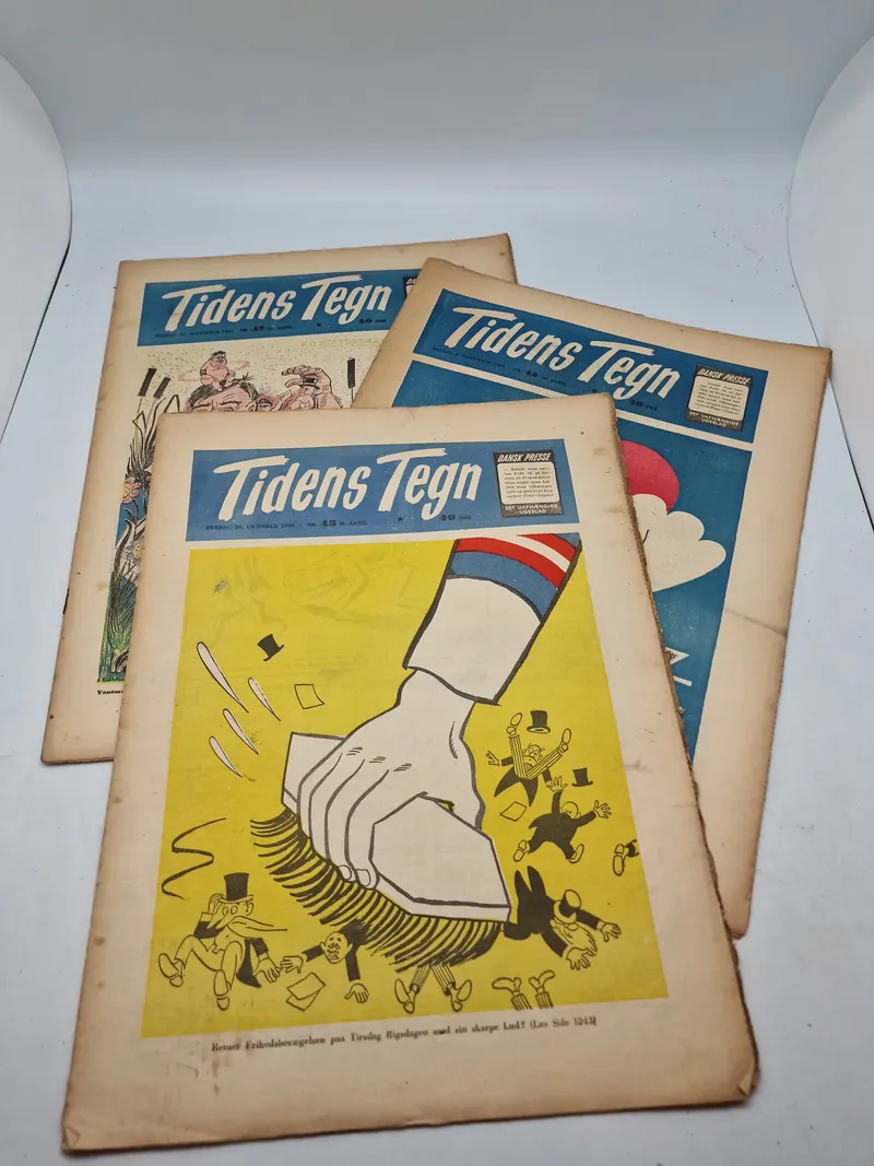 Lot originale “Tidens tegn” fra befrielsen