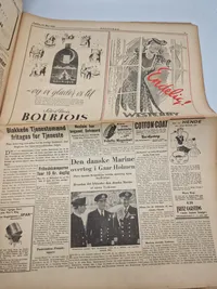 Lot originale aviser fra befrielsen