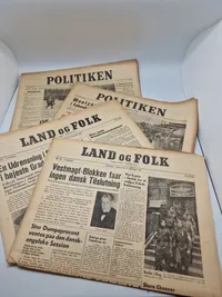 Lot originale aviser fra befrielsen