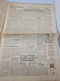 Lot originale aviser fra befrielsen