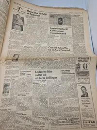 Lot originale aviser fra befrielsen